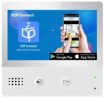 Frontansicht DX471 Wifi Sprechanlagen Monitor mit deutscher Menüführung App Steuerung